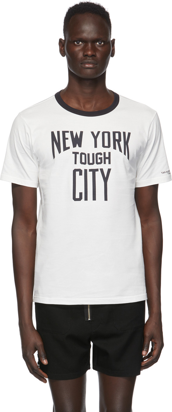 Takahiromiyashita The Soloist - White 'New York Tough City' T-Shirt