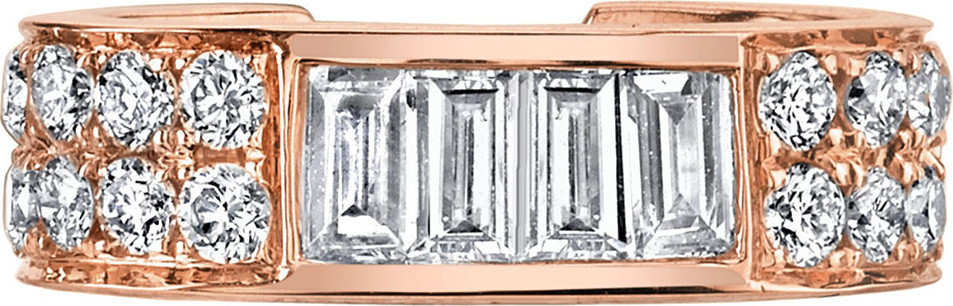 Anita Ko 18k Rose Gold Baguette & Diamond Ear Cuff (Single)