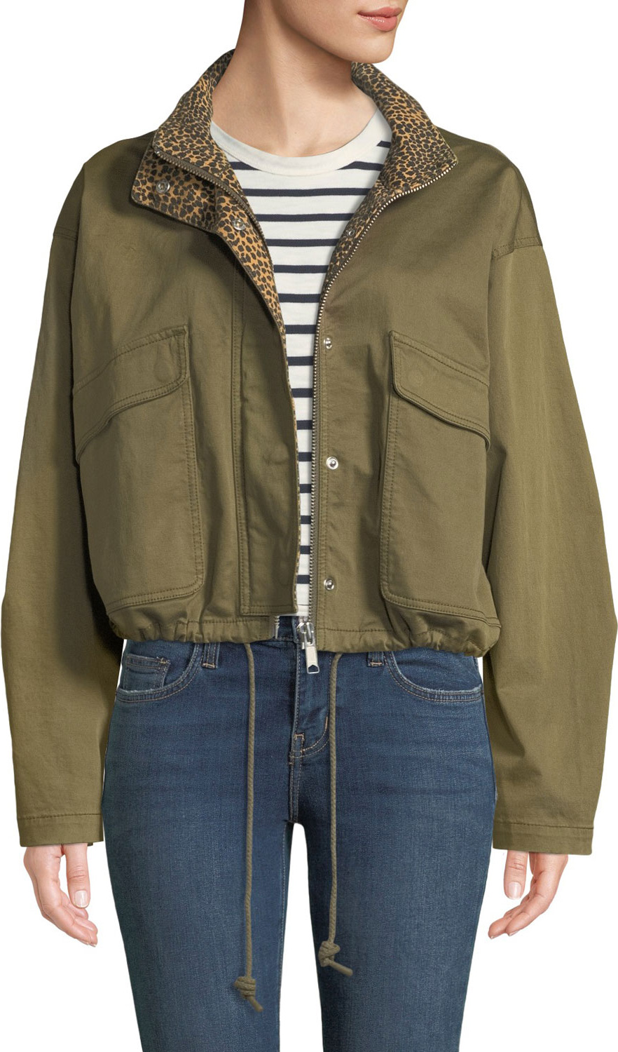 Current/Elliott The Cropped Infantry Utility Jacket