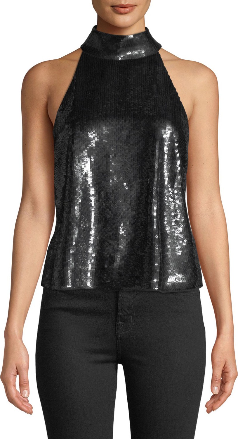 Joie Lei Lei Sequin Halter  Top