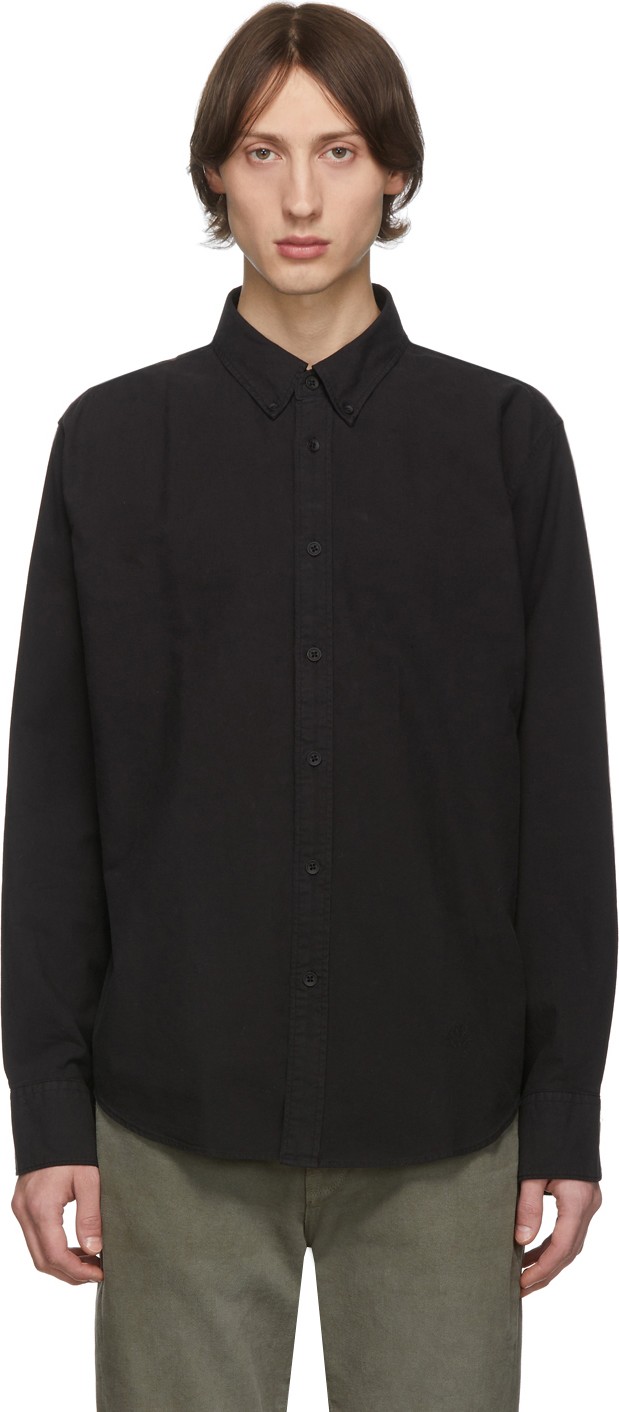 Rag & Bone Black 2 Tomlin Oxford Shirt