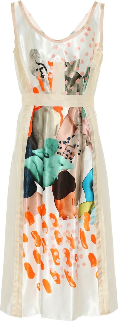 Marni Printed cupro dress