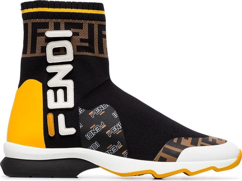 Fendi Fendi Mania Rocko leather sock boots