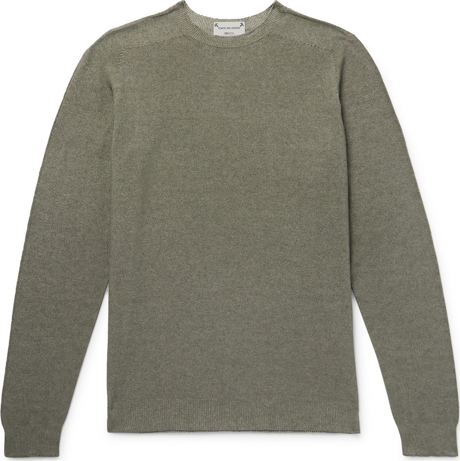 Incotex Slim-Fit Reversible Cotton-Blend Sweater