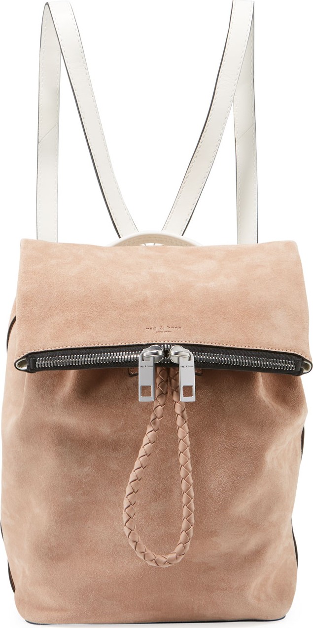 Rag & Bone Loner Calf Suede Drawstring Backpack
