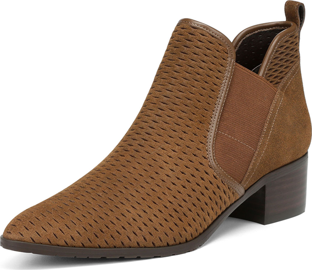 Donald J Pliner Darla Waxy Calf Suede Booties