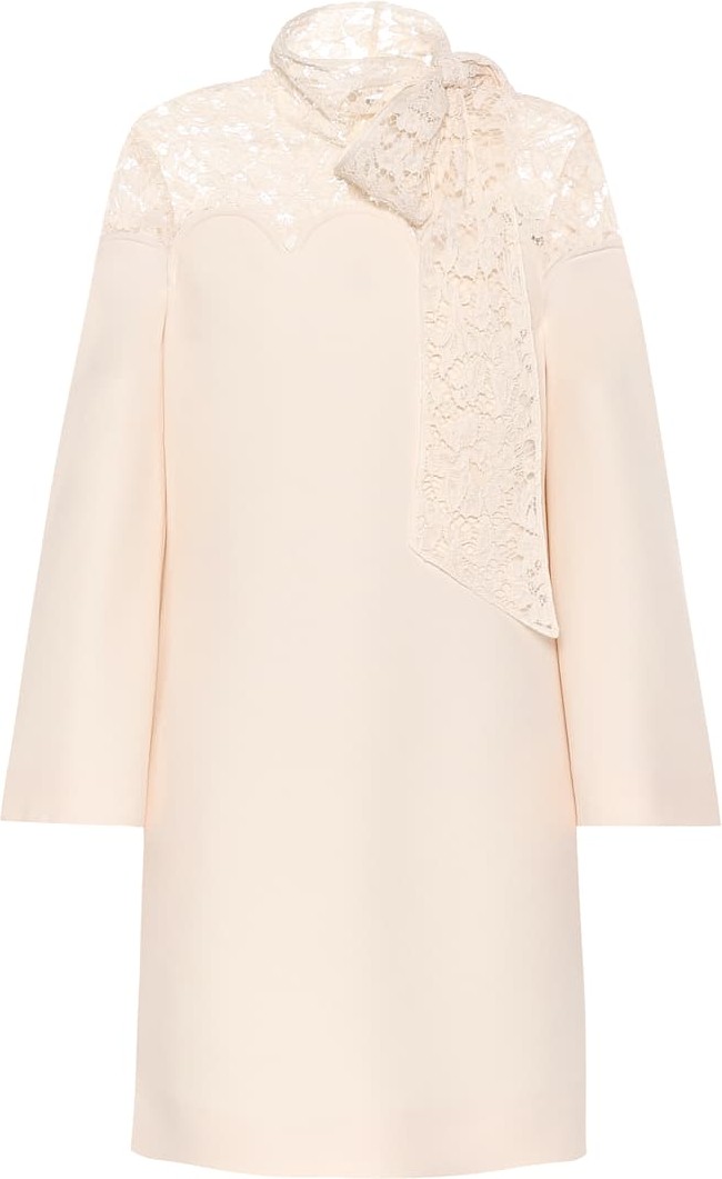 Valentino Lace and crêpe dress
