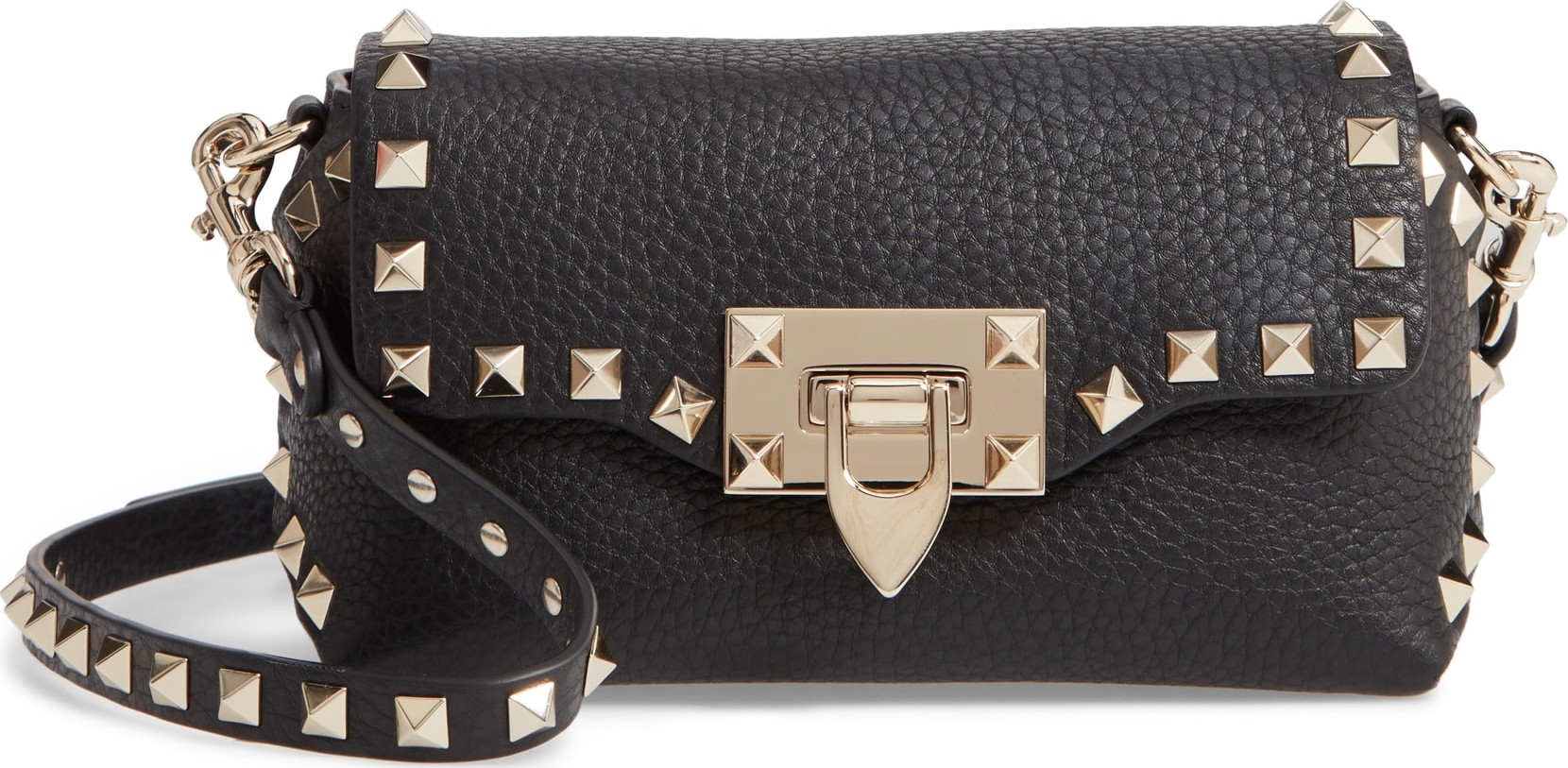 Valentino Rockstud Mini Calfskin Leather Crossbody