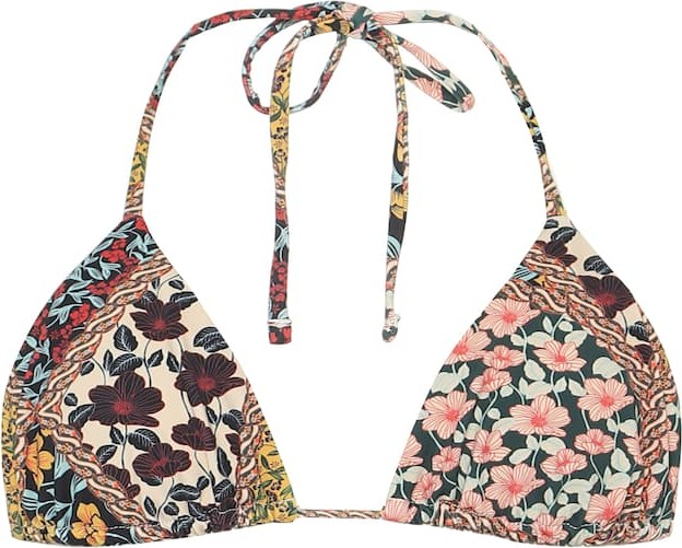 The Upside Jodhi floral bikini top