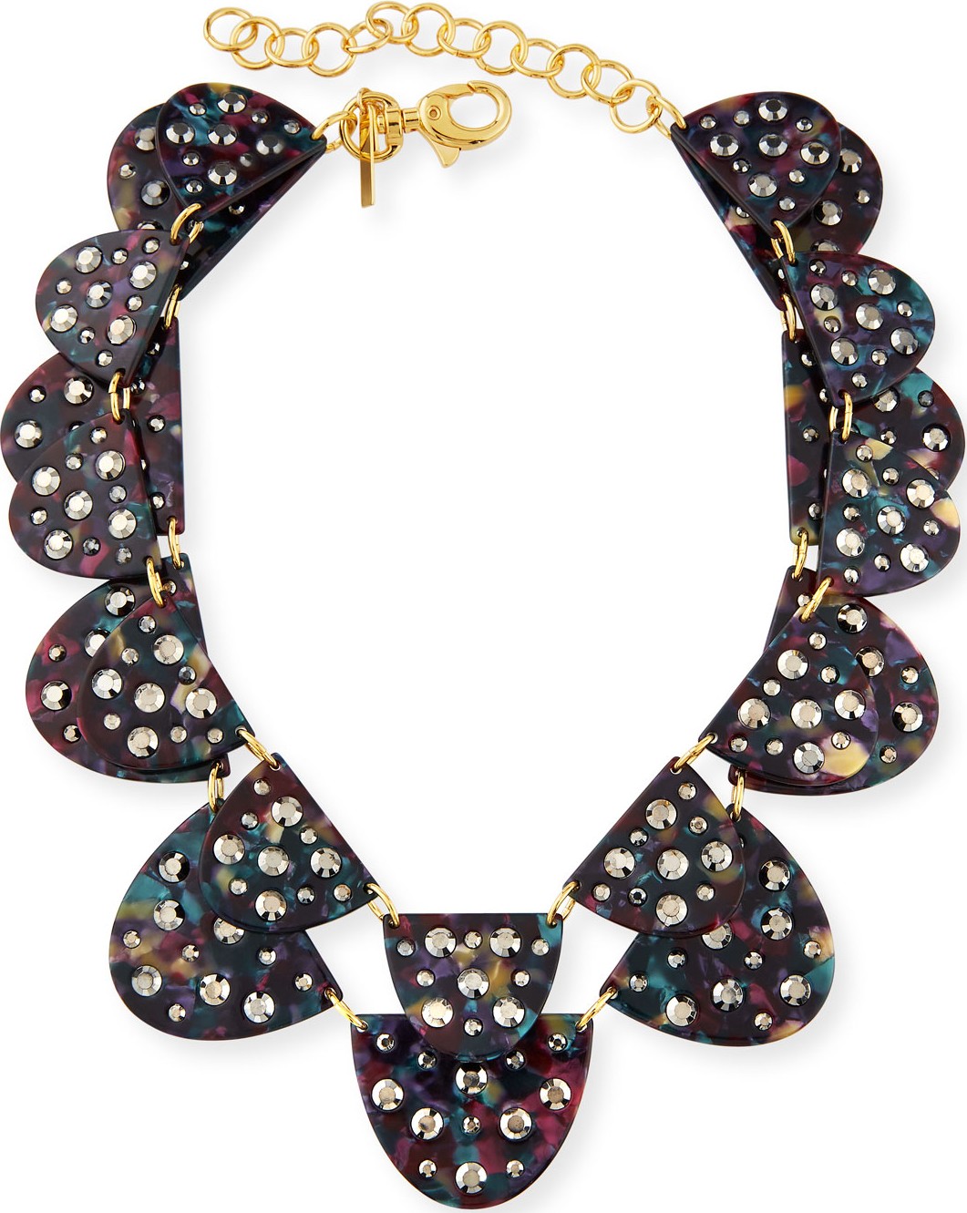 Lele Sadoughi Spotlight 2-Row Semicircle Necklace