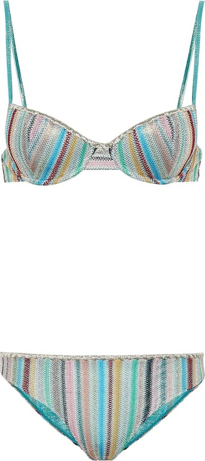 Missoni Striped knit bikini