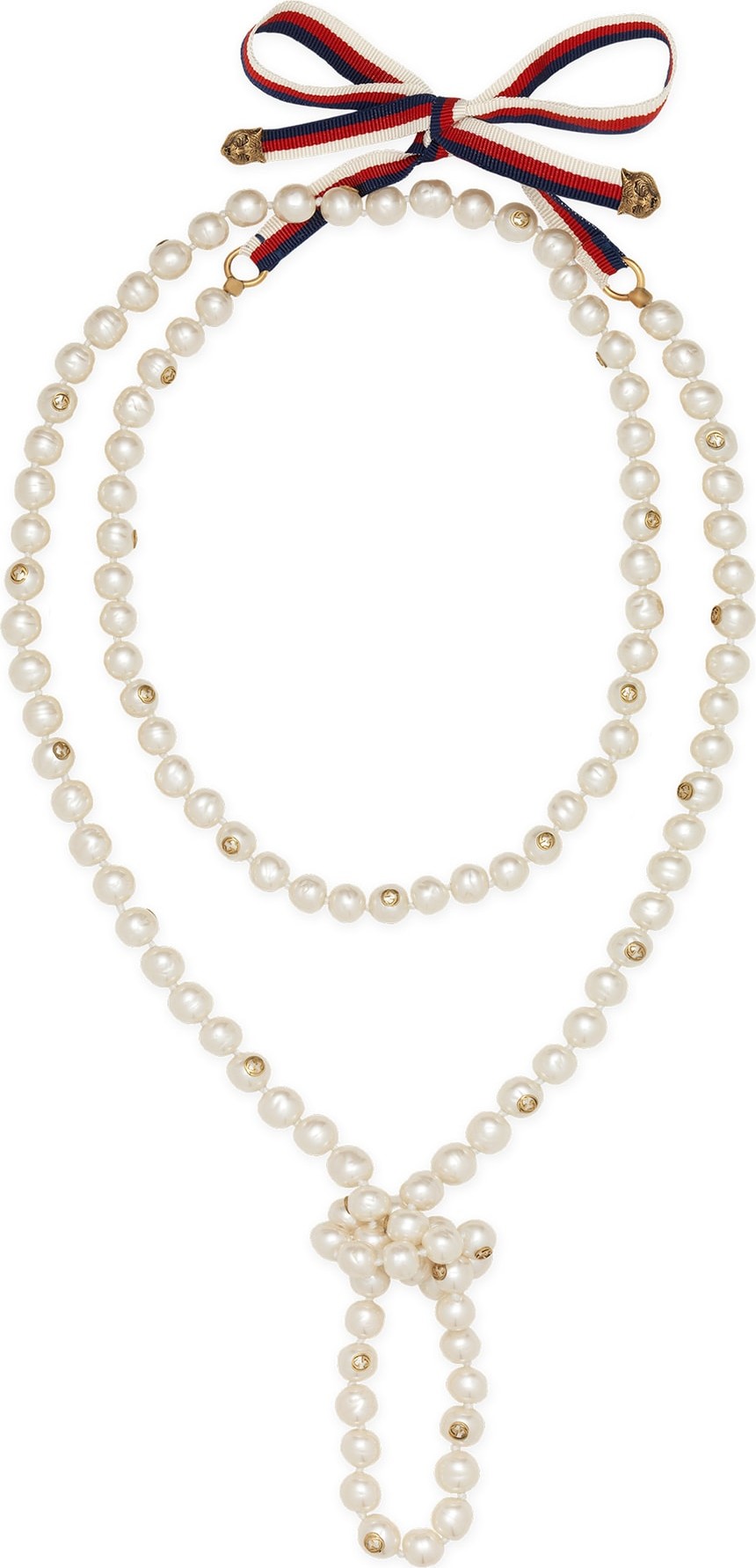 Gucci Long Imitation Pearl Necklace