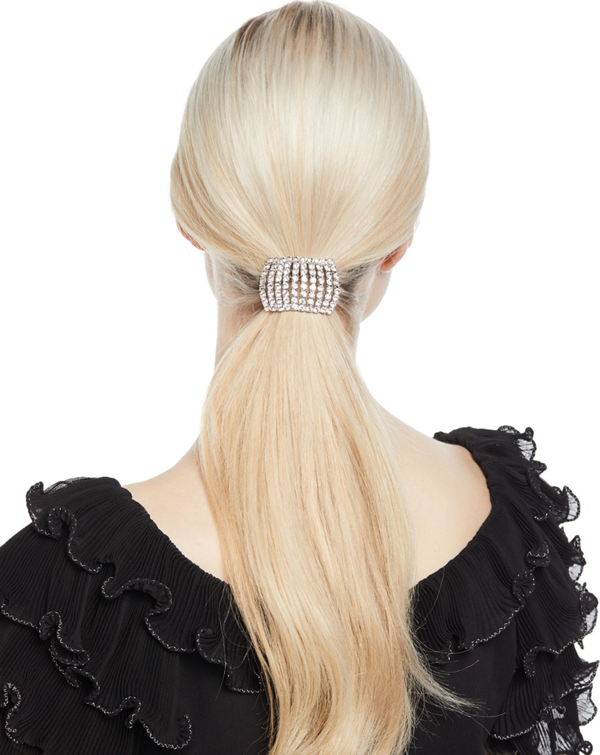 Jennifer Behr Calva Swarovski Crystal Cuff Ponytail Holder