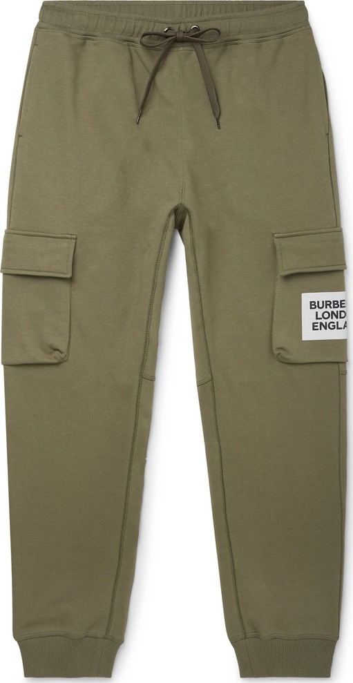Burberry London England Tapered Logo-Print Loopback Cotton-Jersey Sweatpants