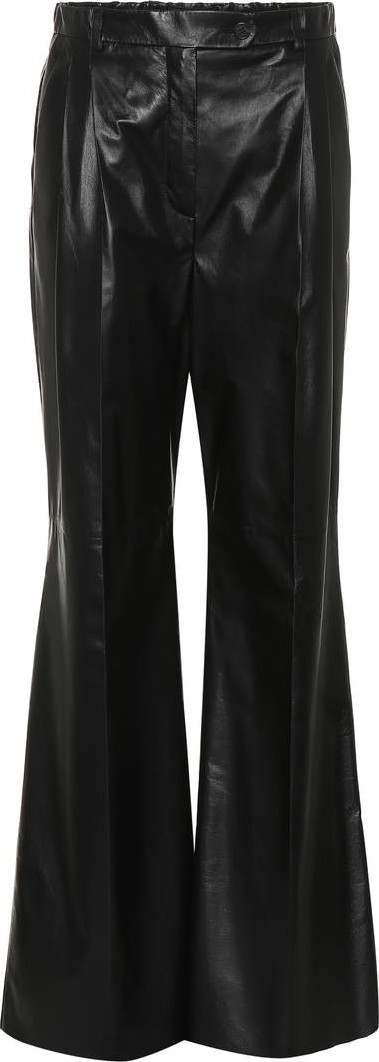 Prada Flared leather pants