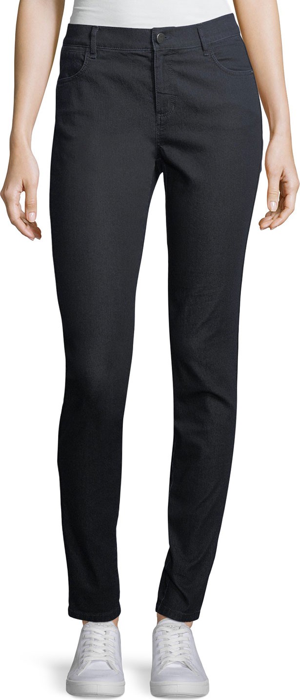 Lafayette 148 New York Mercer Primo Stretch-Denim Mid-Rise Skinny Jeans