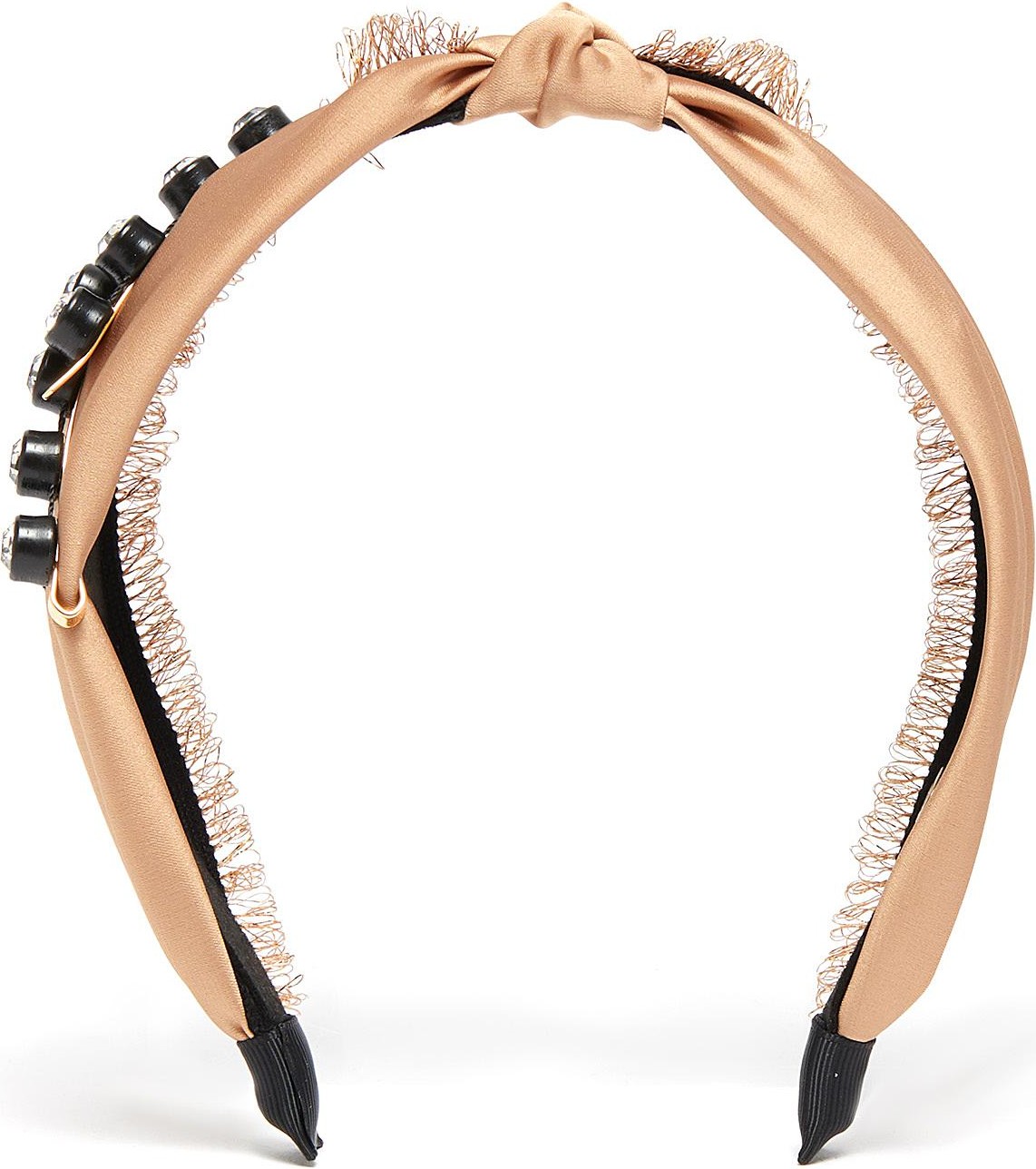 Venna Crystal embellished clip headband