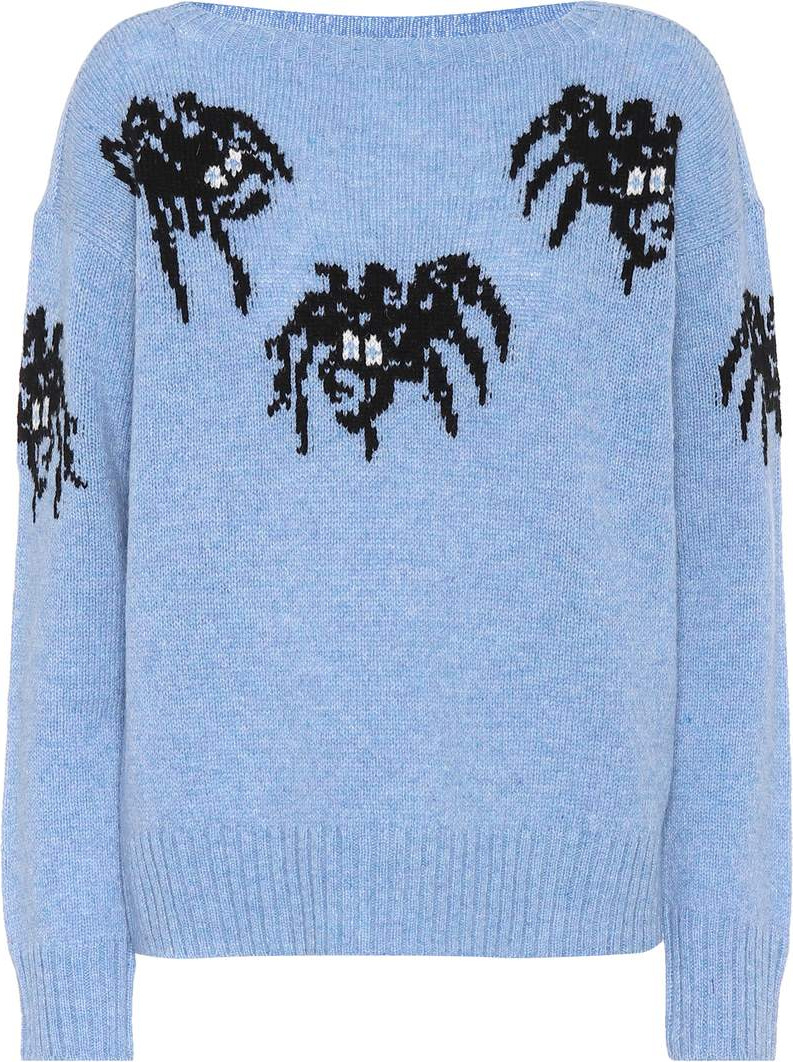 Prada Intarsia virgin wool sweater