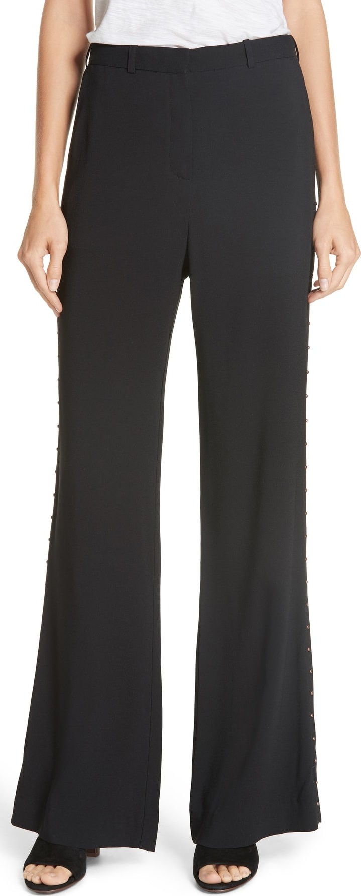 See By Chloé Studded Wide Leg Trousers