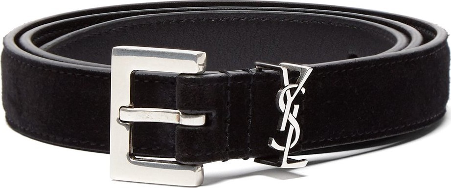 Saint Laurent YSL suede belt