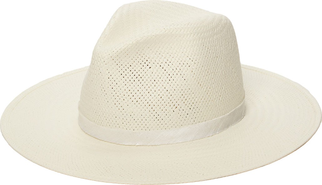 Janessa Leone Aimee Packable Straw Fedora Hat