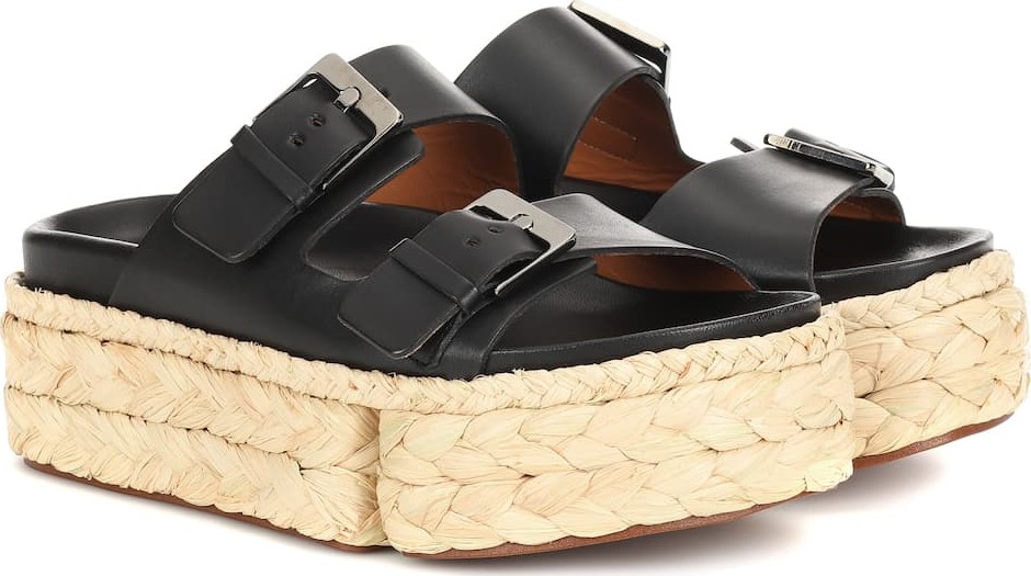 Robert Clergerie Abby leather platform sandals