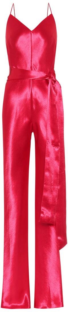 Galvan Slouchy satin jumpsuit