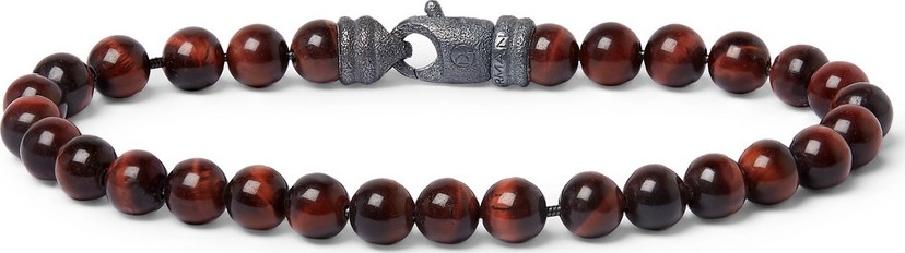 David Yurman Tiger's Eye Beaded Bracelet