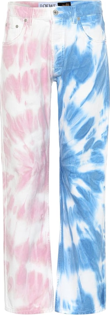 LOEWE Paula's Ibiza tie-dye straight jeans