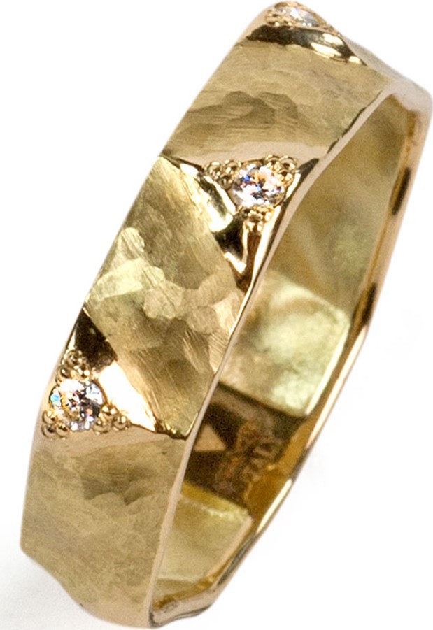 Vendorafa Dune 18k Gold & Diamond Ring