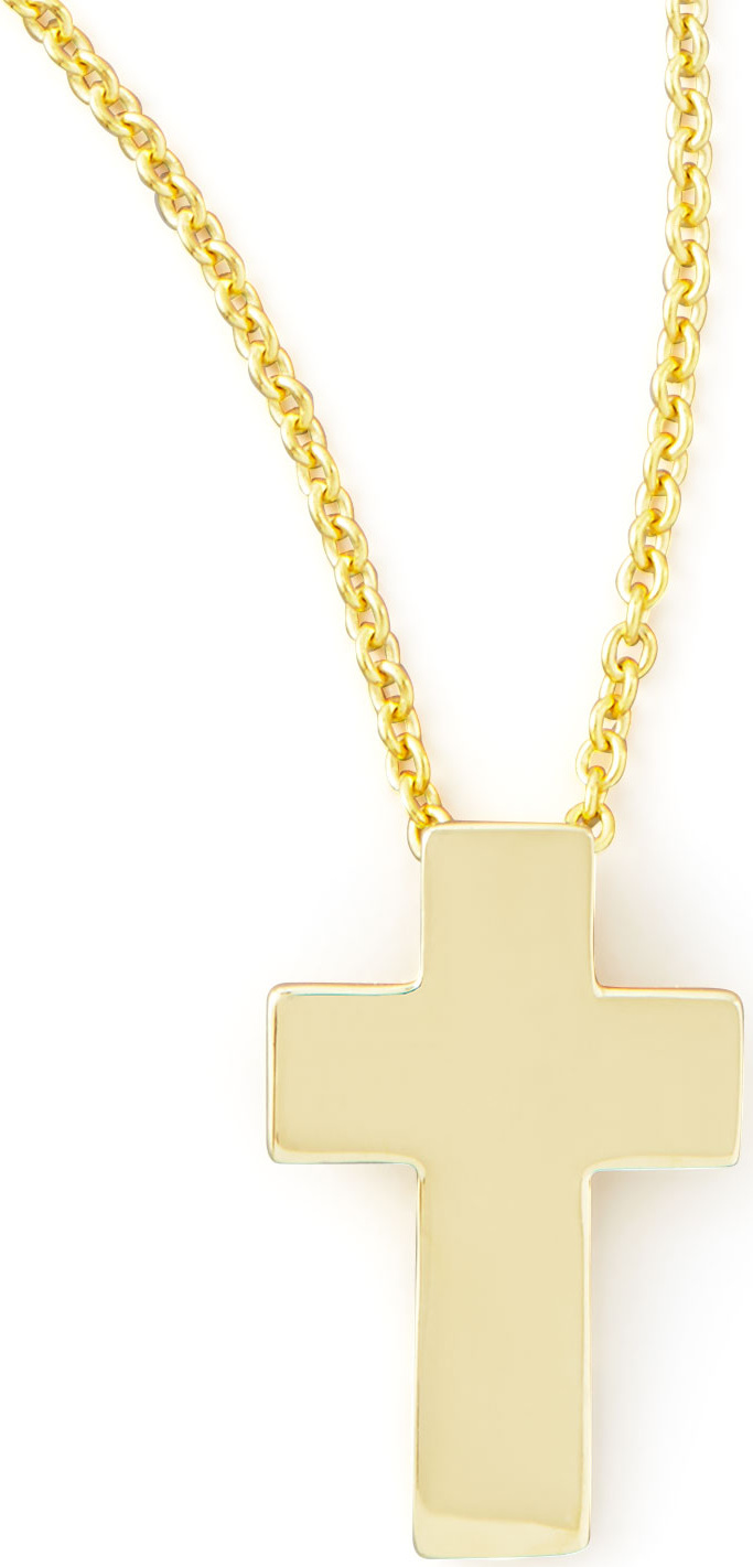 Roberto Coin Small 18k Yellow Gold Cross Necklace