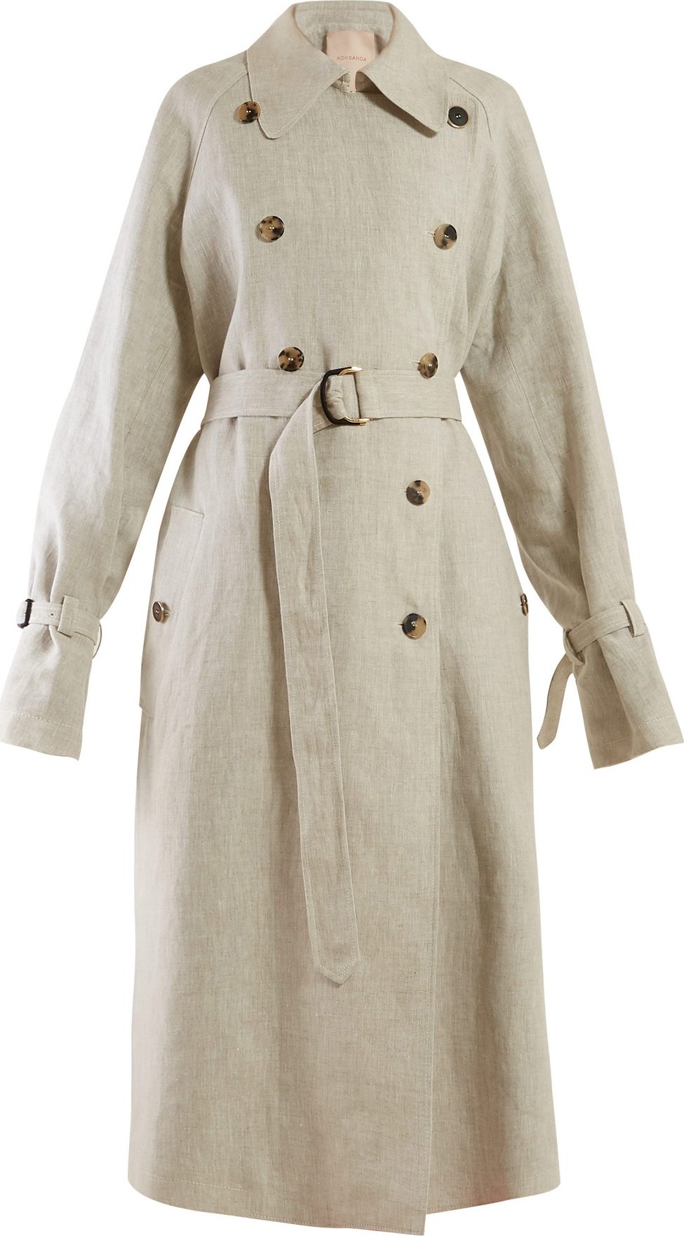 Roksanda Daksa sequinned linen trench coat