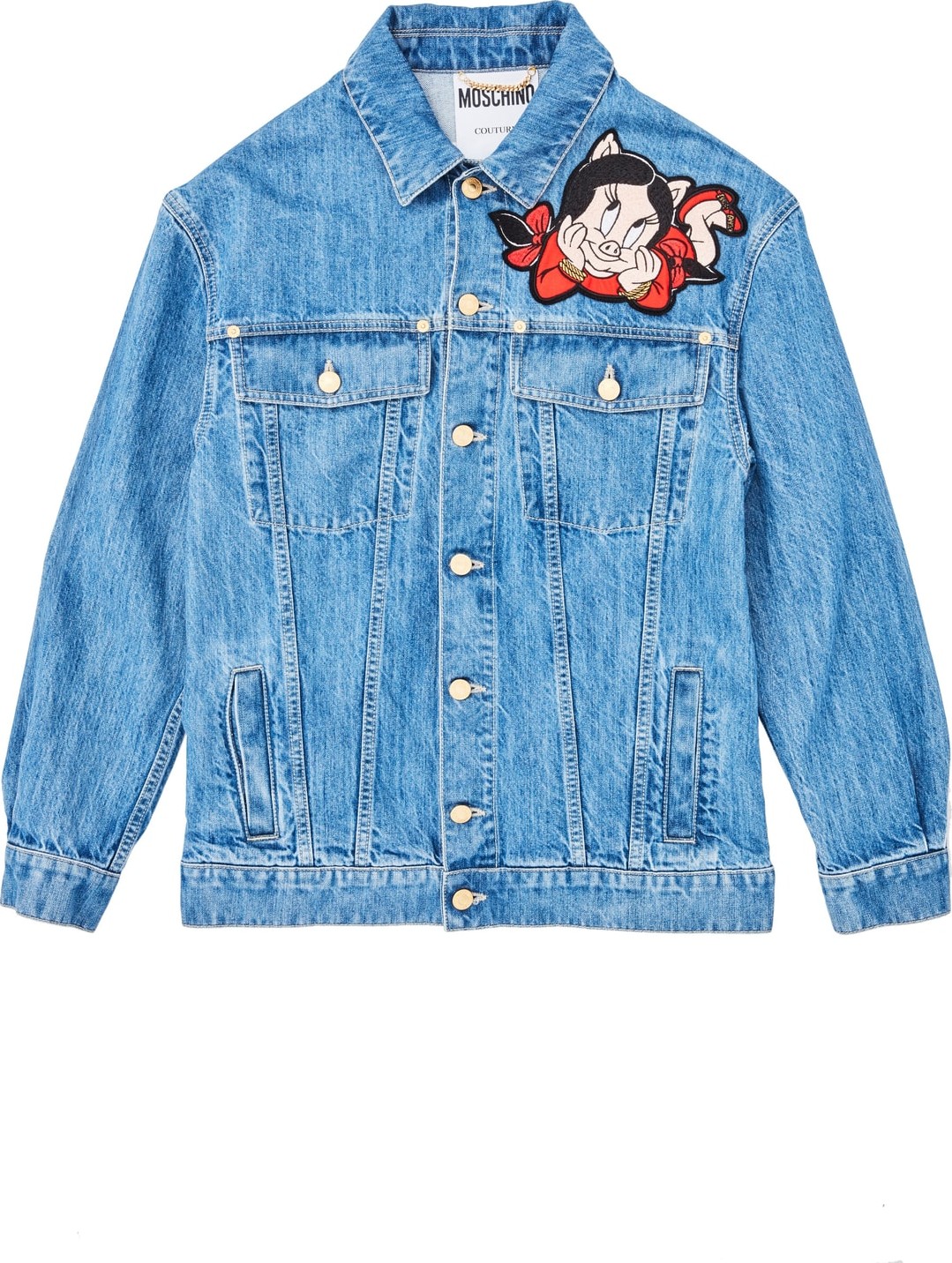 Moschino Porky & Petunia Pig Denim Jacket