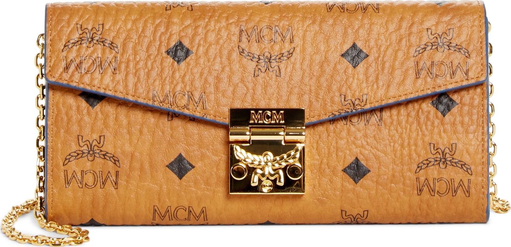 MCM Large Visetos Wallet on a Chain