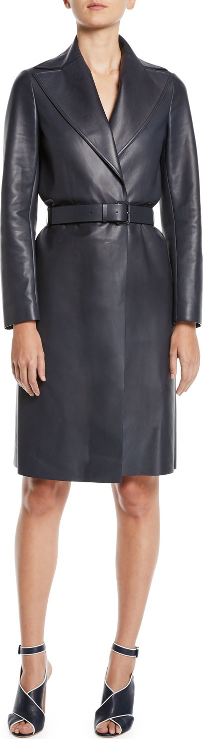 Loro Piana Hartley Leather Trench Coat