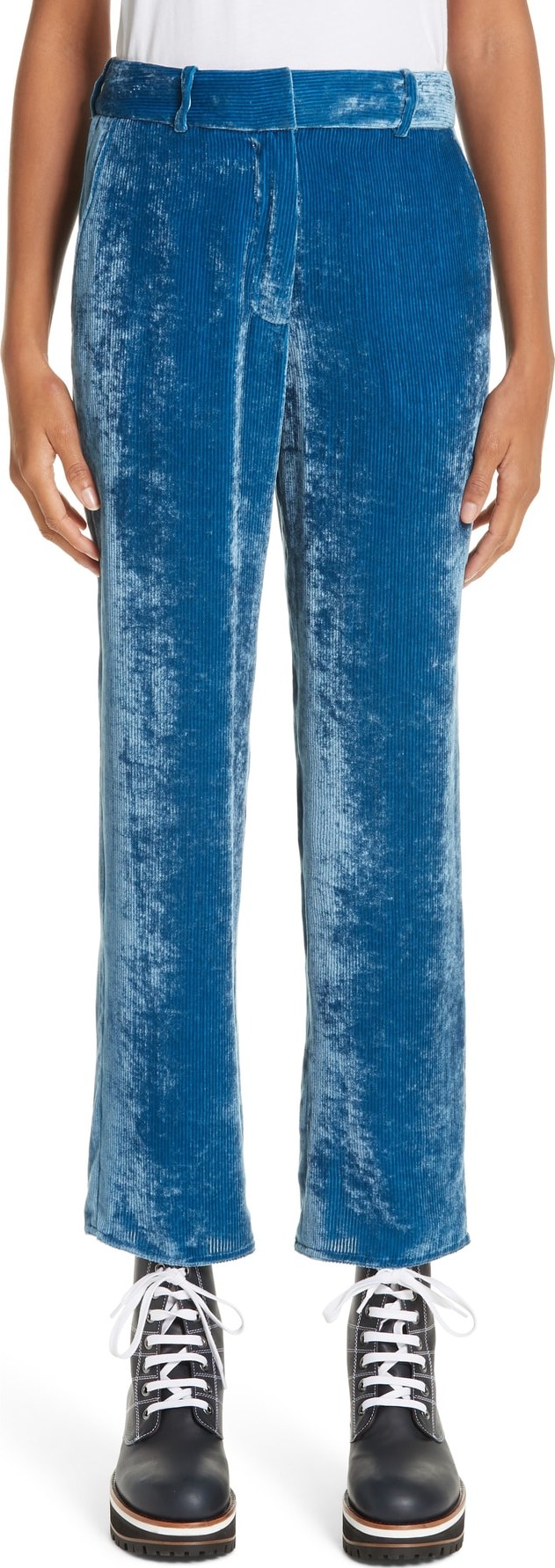 Sies Marjan Fluid Silk Blend Corduroy Crop Pants