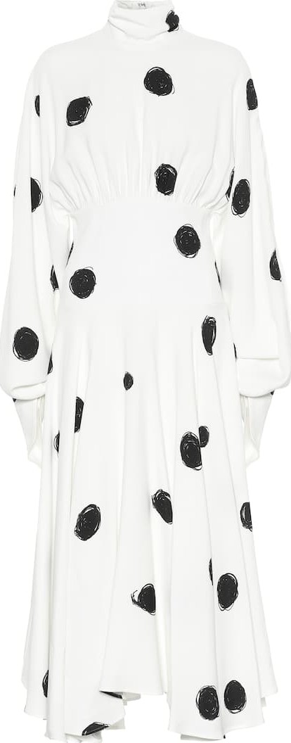 Christopher Kane Dotted crêpe midi dress