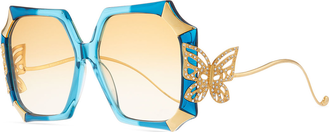 Anna Karin Karlsson Bang Bang Baby Gold-Plated Butterfly Sunglasses