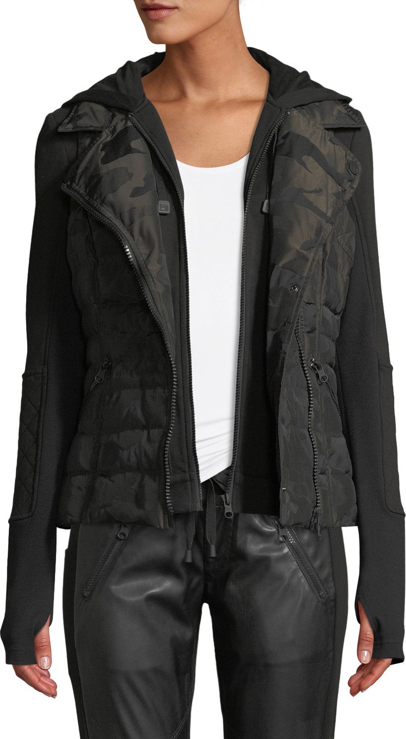 Blanc Noir 3-in-1 Camo-Print Packable Jacket