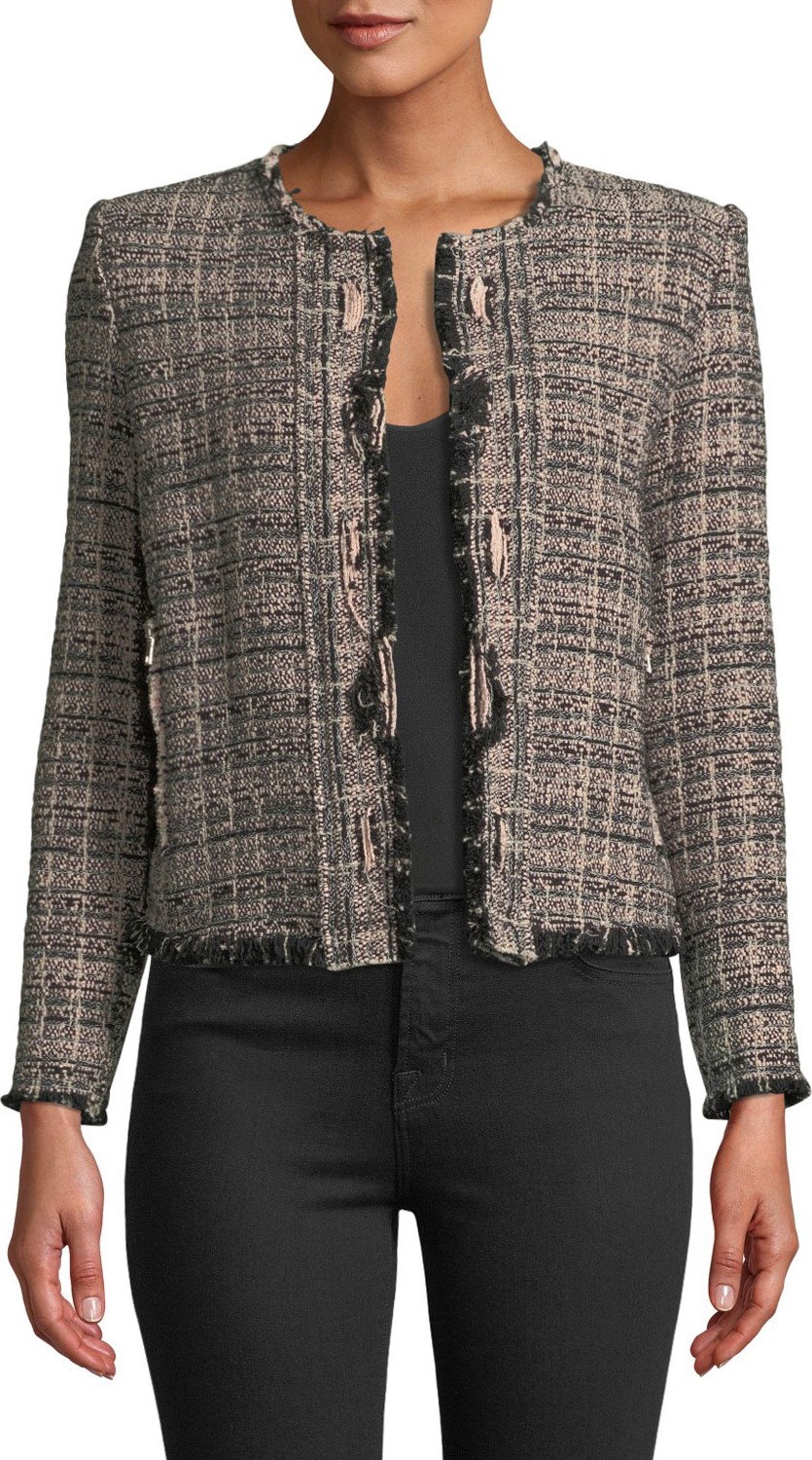 IRO Jocund Collarless Tweed Jacket