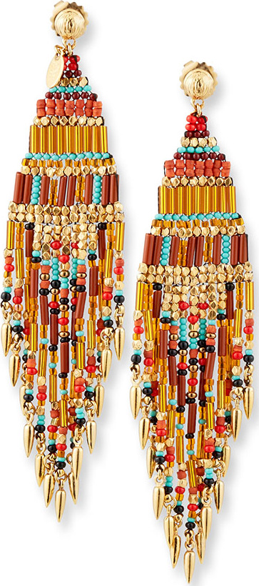 GAS Bijoux Aulla Beaded Dangle Earrings