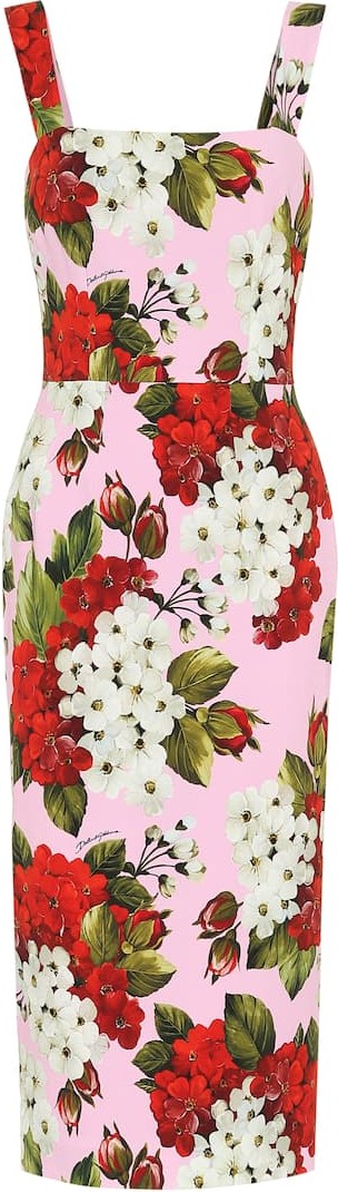 Dolce & Gabbana Floral cady midi dress