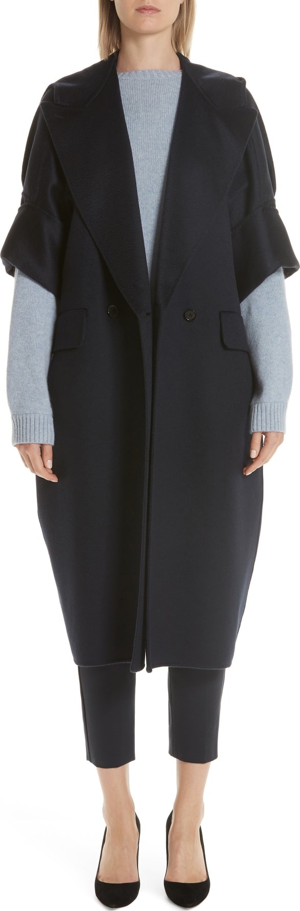 Max Mara Pelago Double Breasted Cashmere Coat