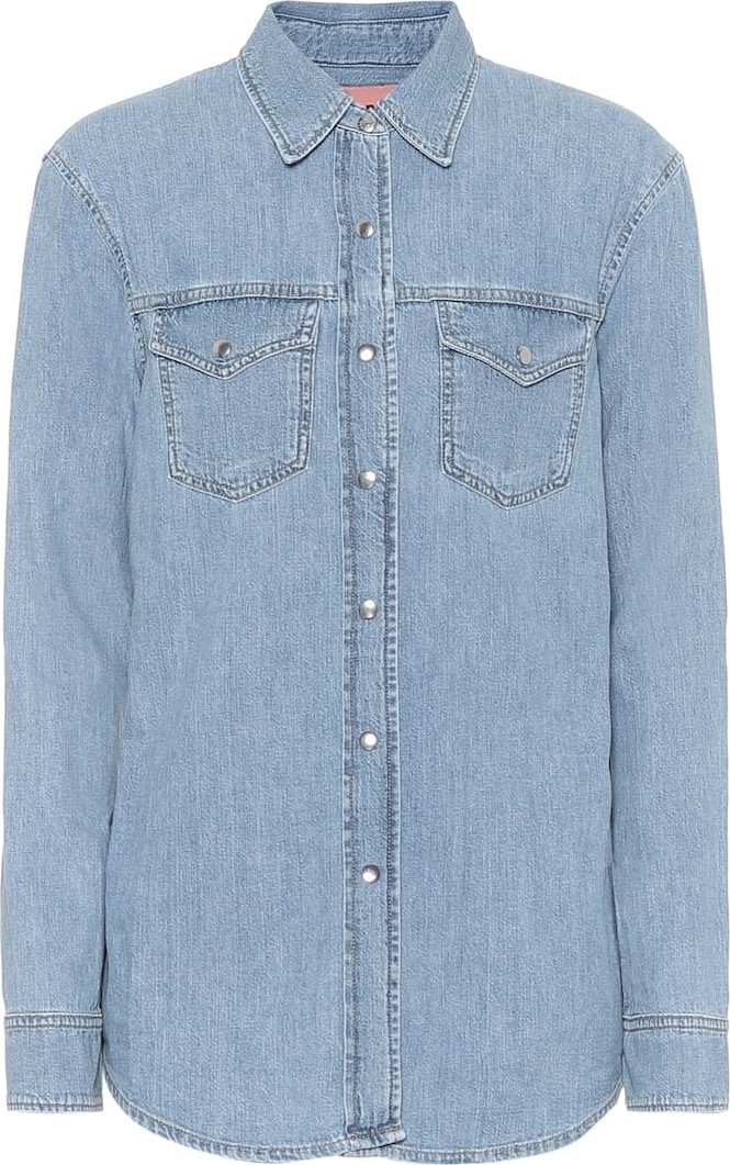 Acne Studios Blå Konst cotton-denim shirt