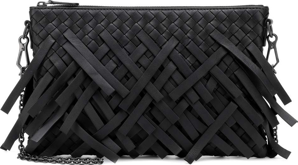Bottega Veneta Palio Fringes leather pouch