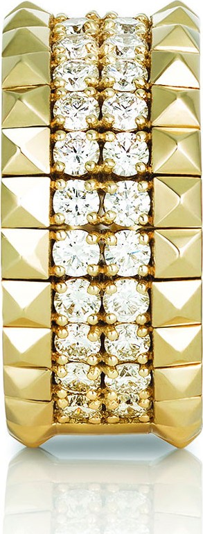 Roberto Coin 18k Gold Diamond & Stud Ring