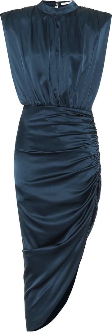 Veronica Beard Stretch-silk midi dress