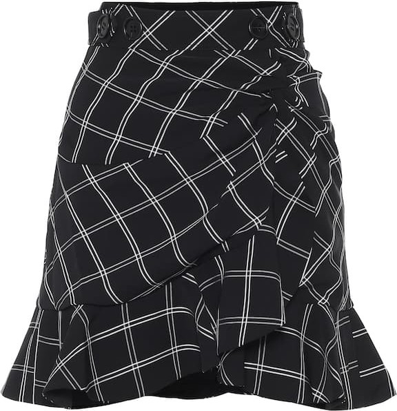 Self Portrait Checked flounced miniskirt Self Portrait Checked flounced miniskirt