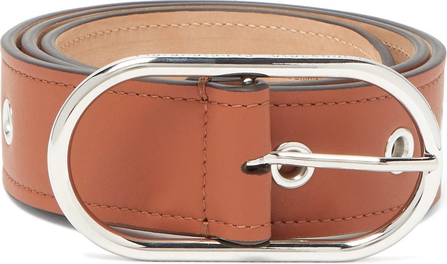 Acne Studios Masculine large logo-buckle leather belt