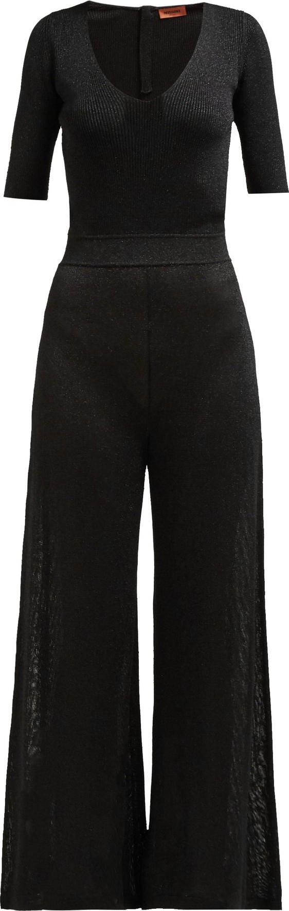 Missoni V-neck lamé jumpsuit